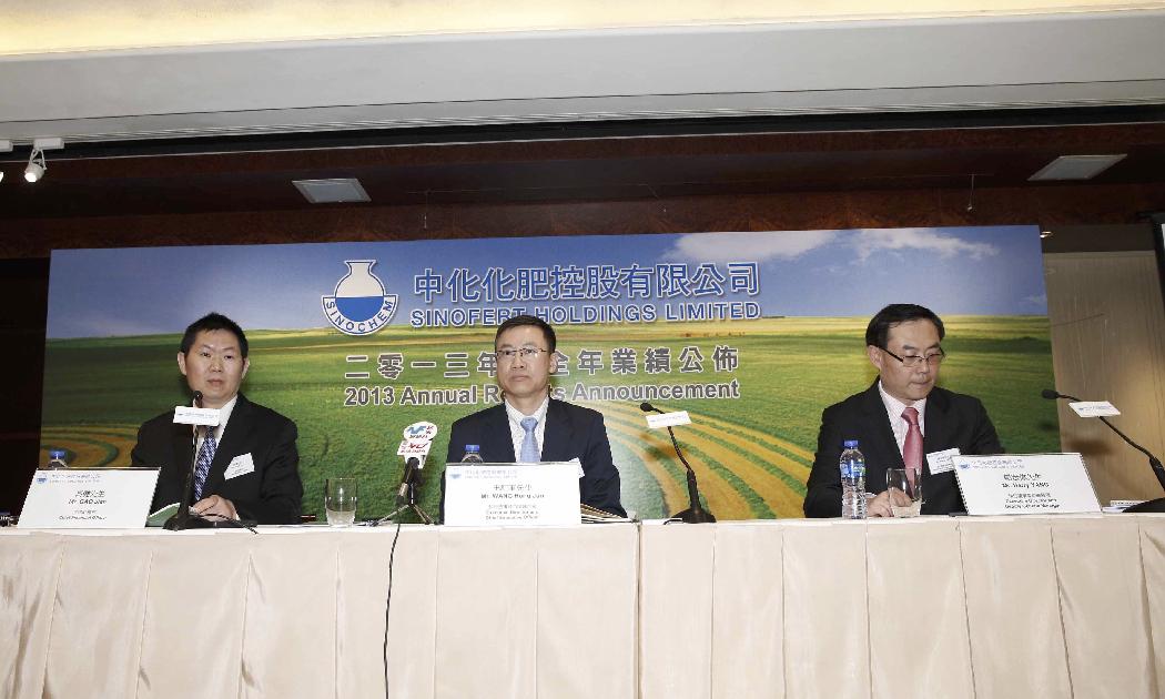 點擊查看大圖 中化化肥公布2013年全年業績